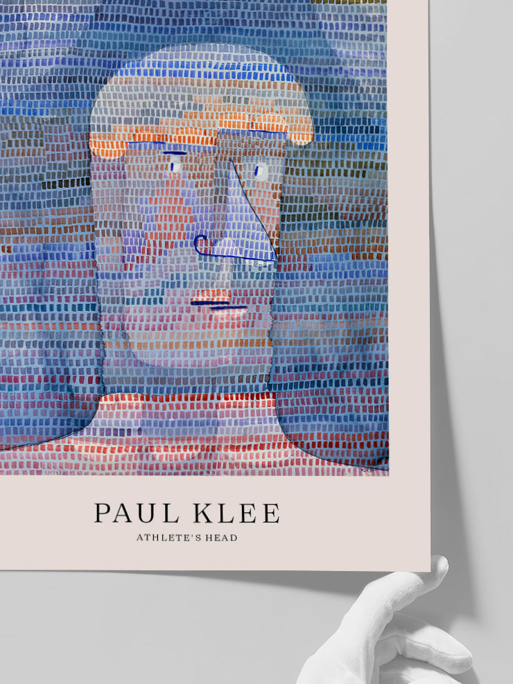 Klee Athlete's Head - Art Print  Poster