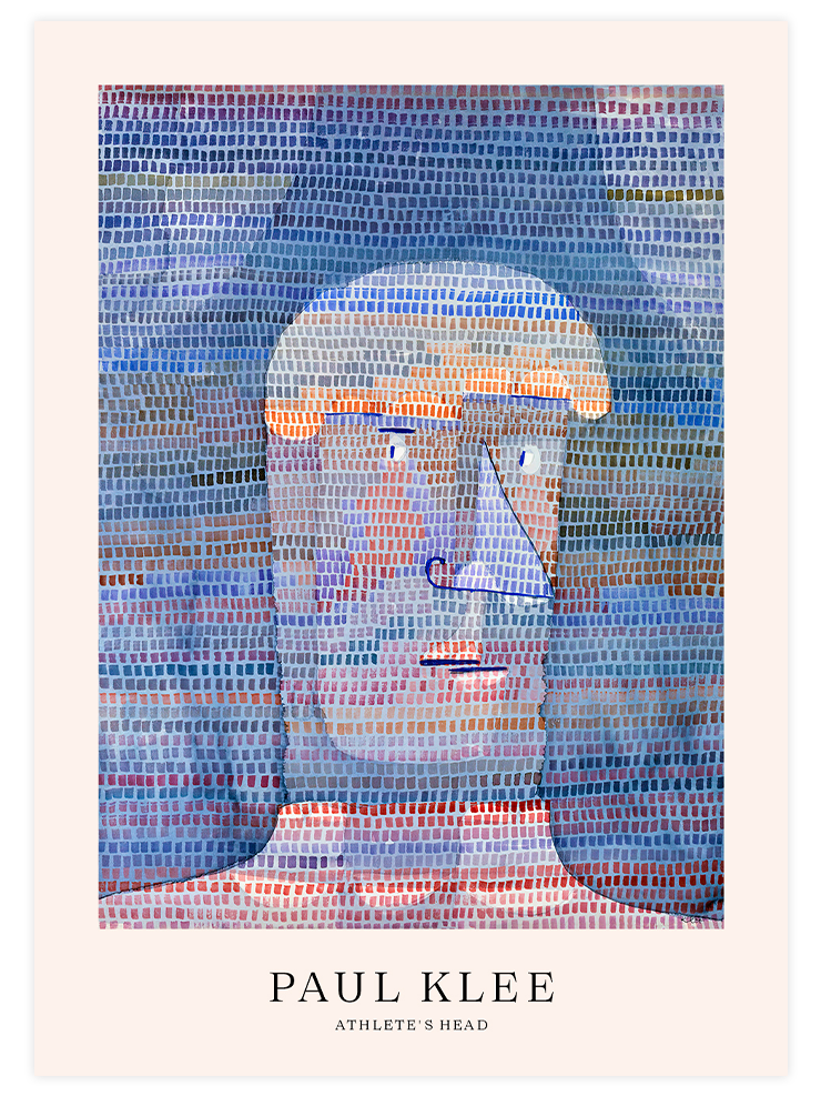 Klee Athlete's Head - Art Print