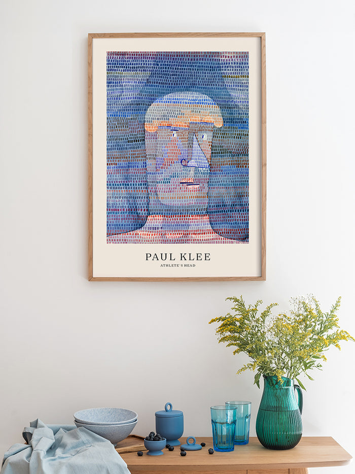 Klee Athlete's Head - Art Print  Poster