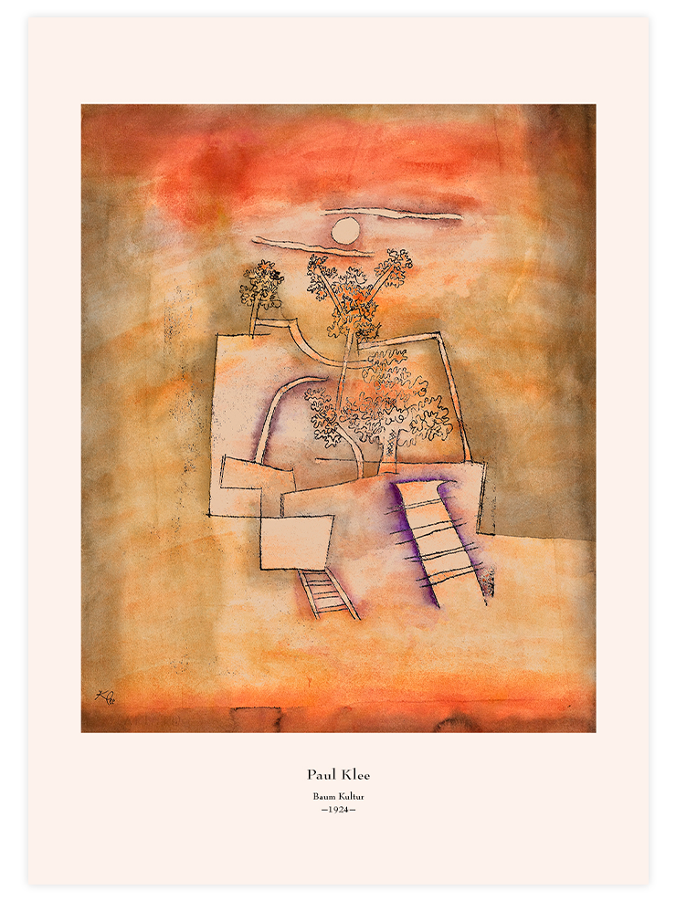 Klee Baum Kultur - Art Print