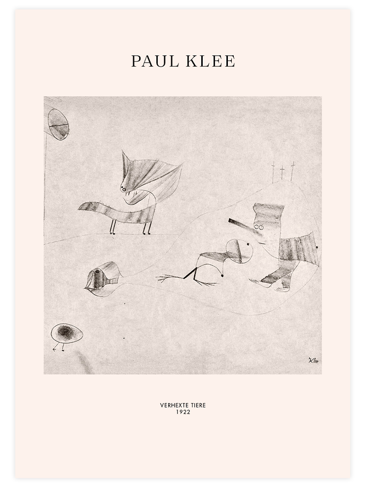 Klee Verhexte Tiere - Art Print Ürün ana görseli