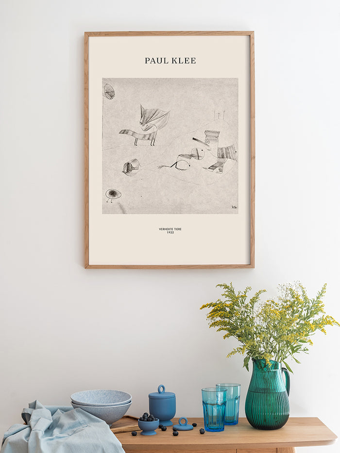 Klee Verhexte Tiere - Art Print  Poster