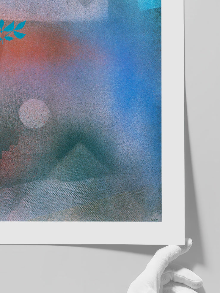 Klee Bird Wandering Off - Art Print  Poster