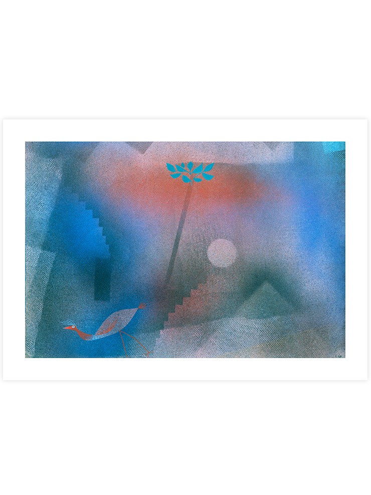 Klee Bird Wandering Off - Art Print Ürün ana görseli