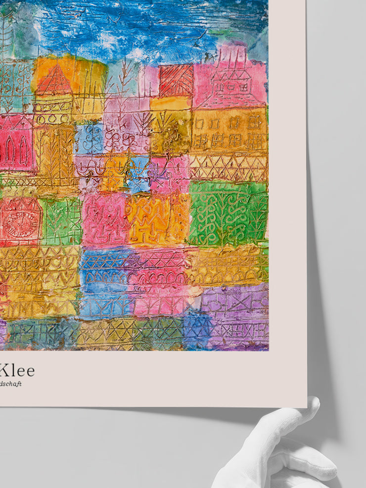 Klee Bunte Landschaft - Art Print