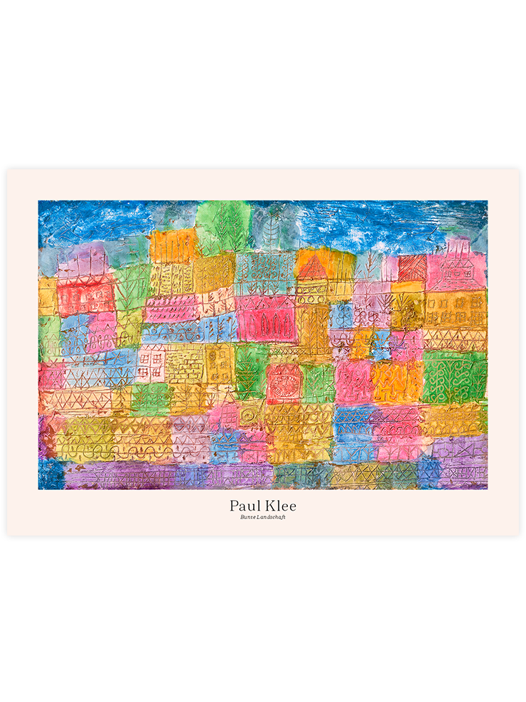 Klee Bunte Landschaft - Art Print Ürün ana görseli
