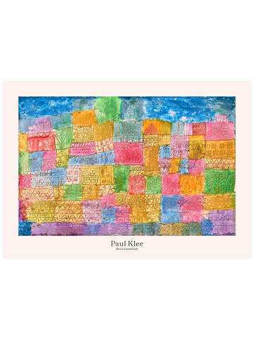 Klee Bunte Landschaft - Art Print