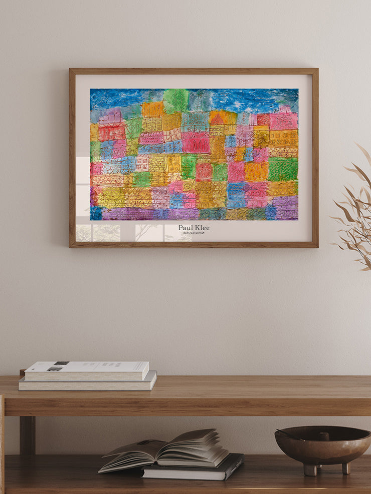 Klee Bunte Landschaft - Art Print Ürün ikincil görseli
