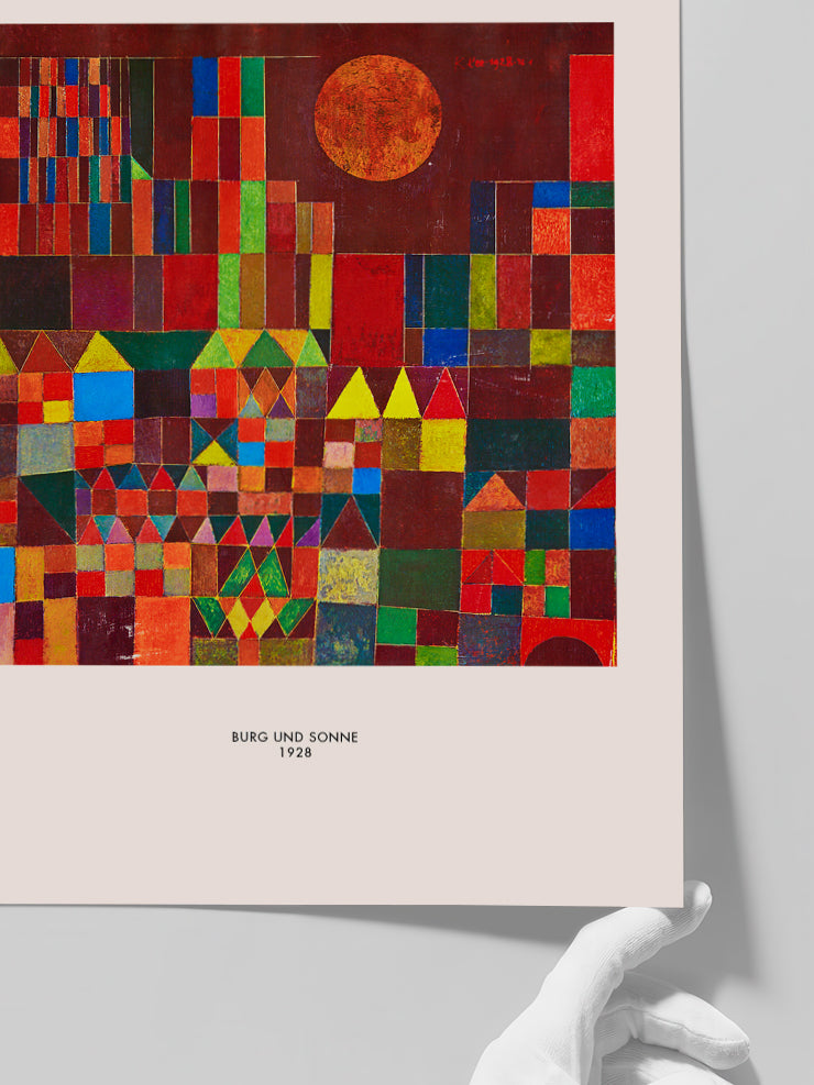Klee Burg und Sonne - Art Print  Poster
