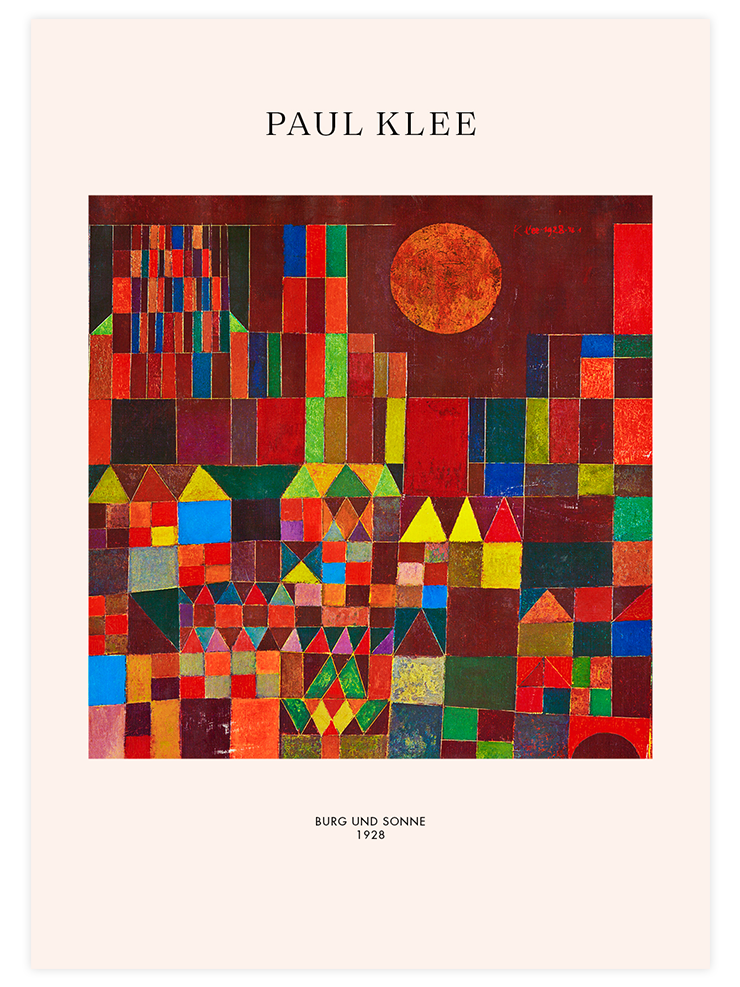 Klee Burg und Sonne - Art Print