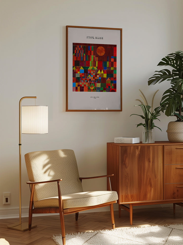 Klee Burg und Sonne - Art Print  Poster