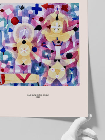 Klee Carnival in the Snow - Art Print