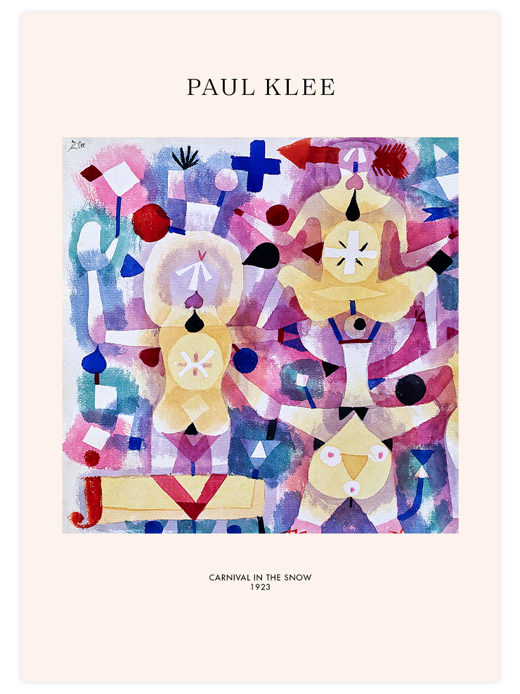 Klee Carnival in the Snow - Art Print Ürün ana görseli