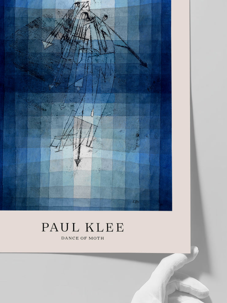Klee Dance of Moth - Art Print  Poster