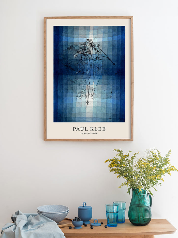 Klee Dance of Moth - Art Print  Poster