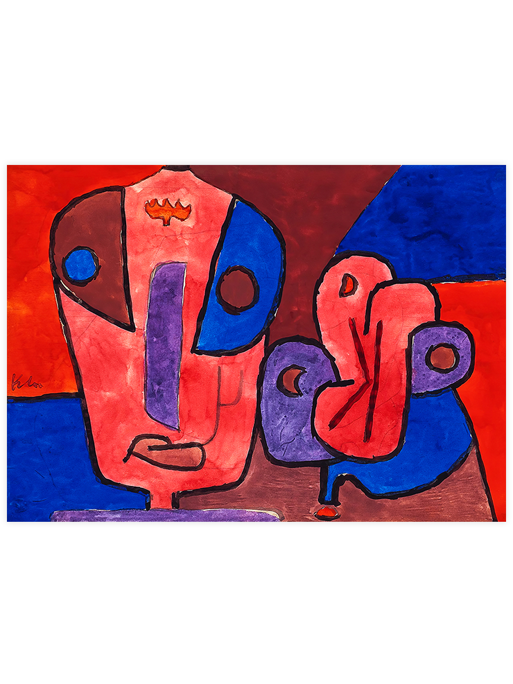 Klee Der Clown und seine Blume - Art Print