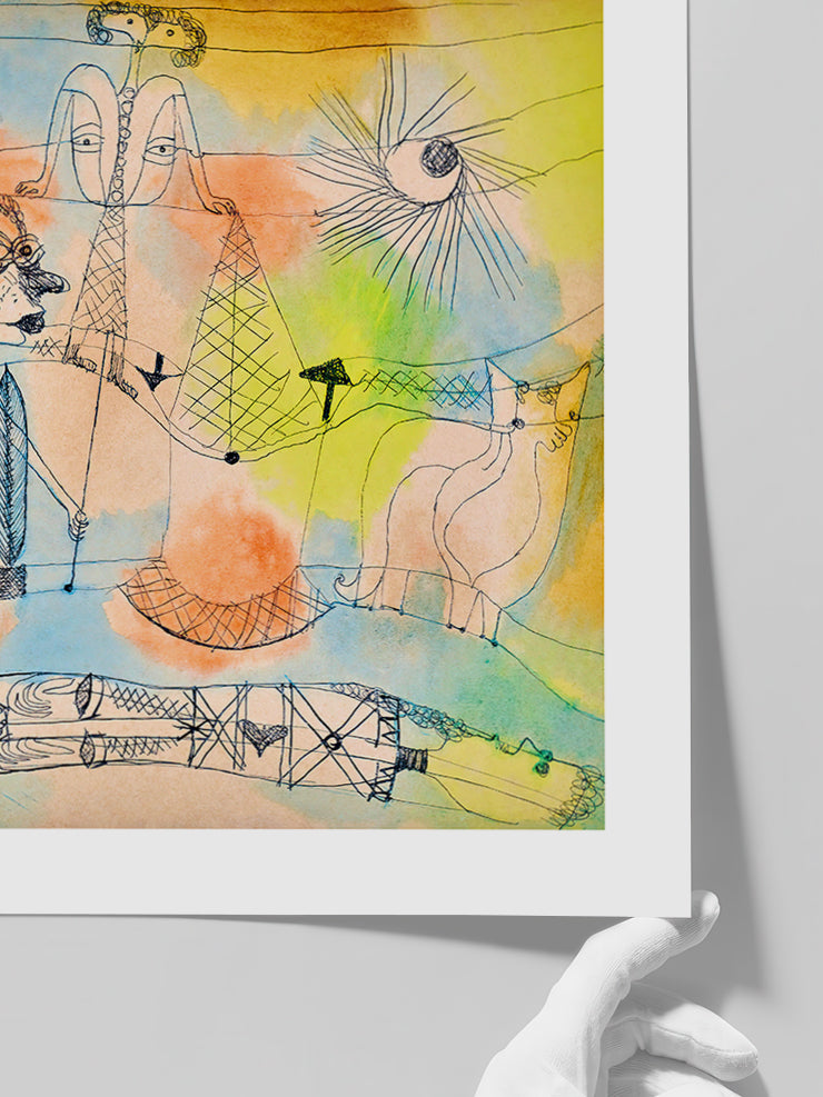 Klee Drama Aktschluss - Art Print