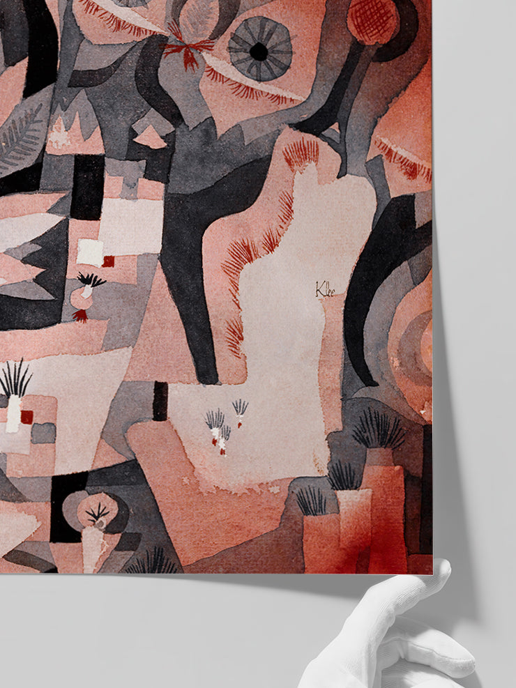 Klee Dry Cool Garden - Art Print  Poster