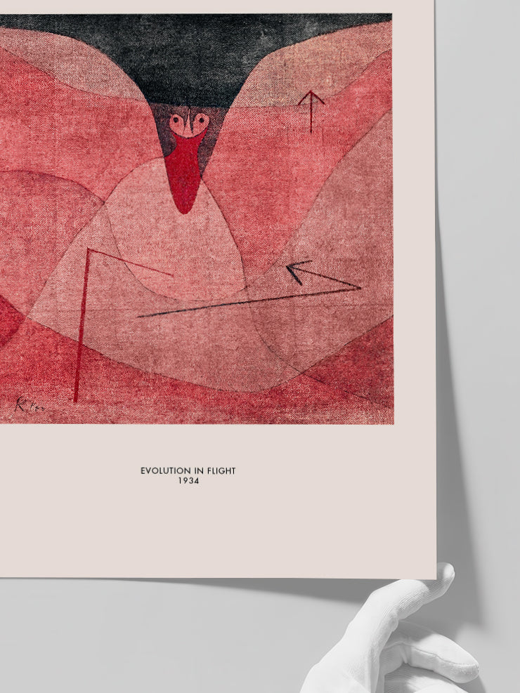 Klee Evolution in Flight - Art Print  Poster