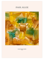 Klee Façade Brown Green - Art Print