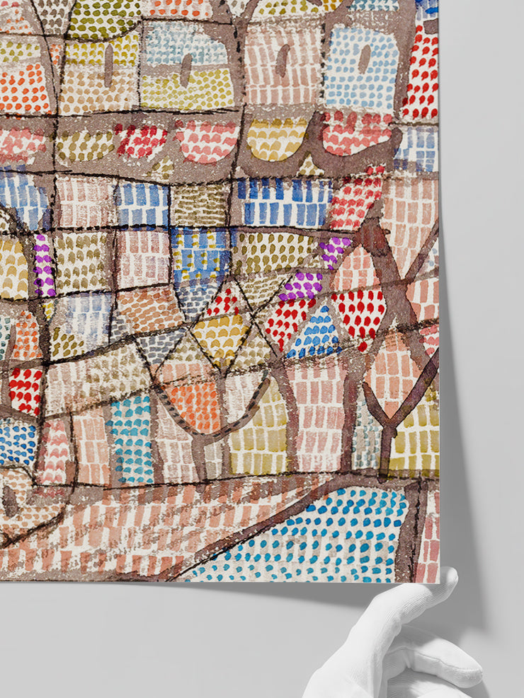 Klee Fertile Well Ordered - Art Print  Poster