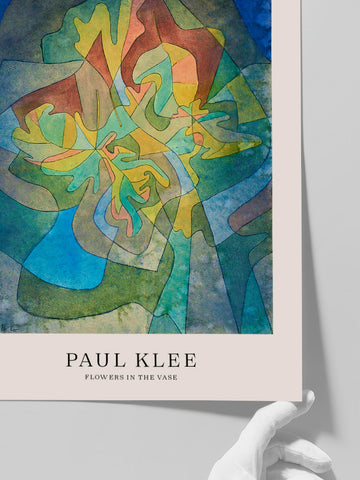 Klee Flowers in the Vase - Art Print