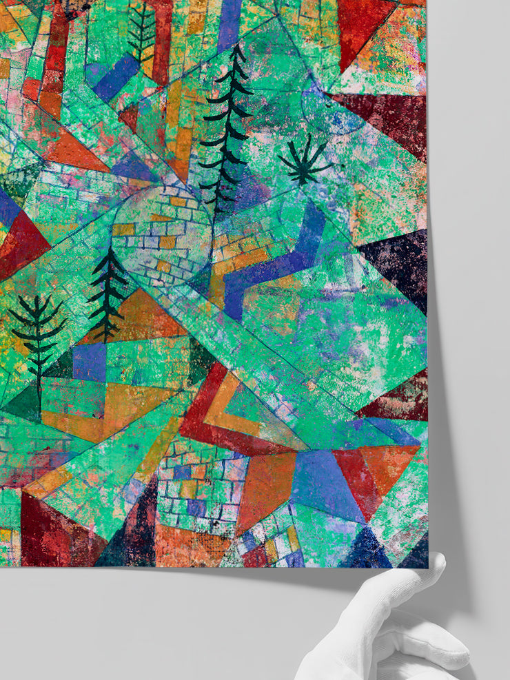 Klee Orman İnşaatı - Art Print