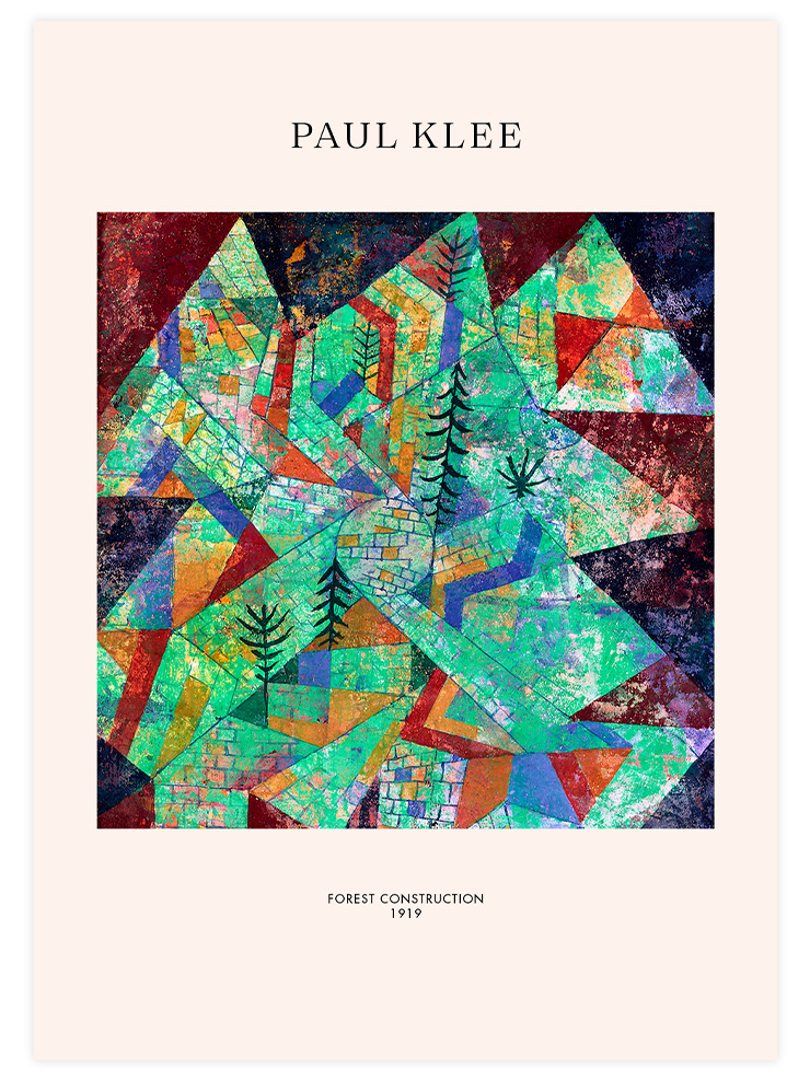 Klee Forest Construction - Art Print