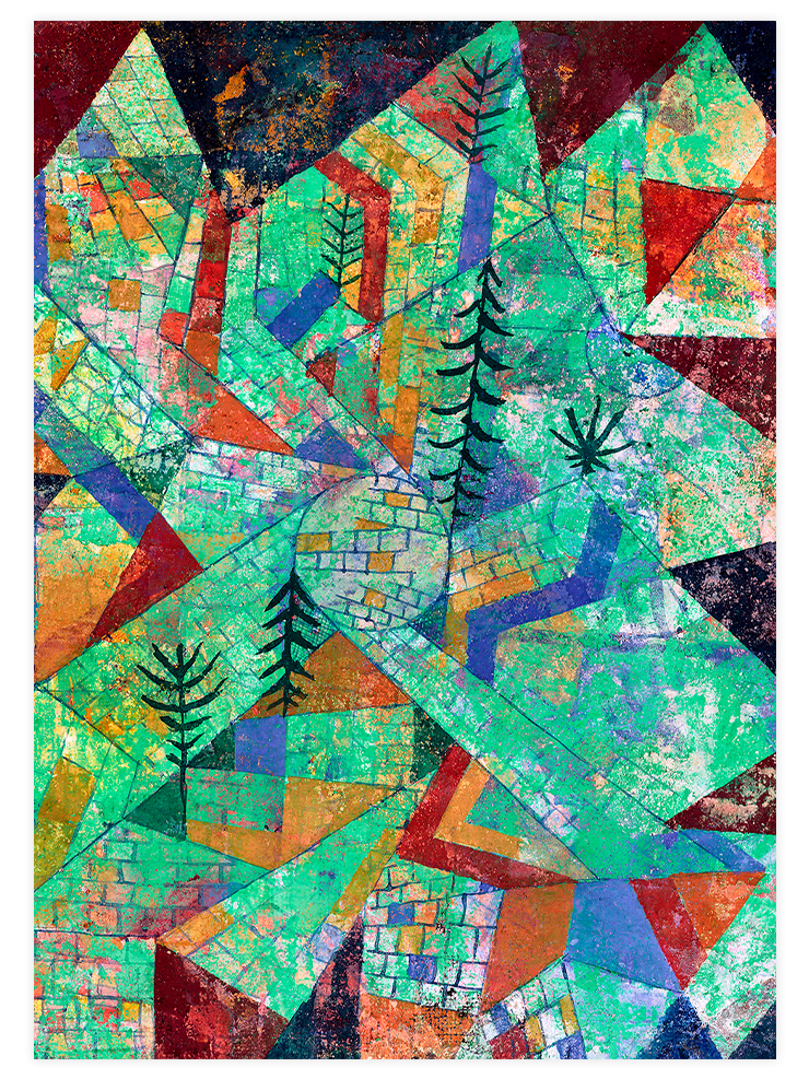 Klee Orman İnşaatı - Art Print