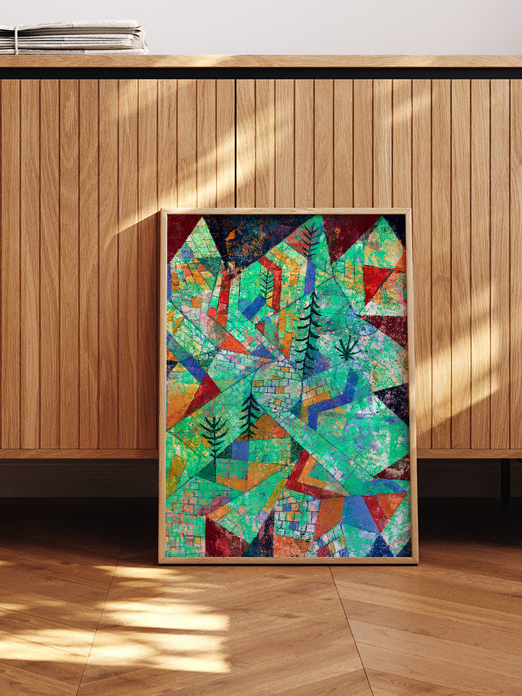 Klee Orman İnşaatı - Art Print