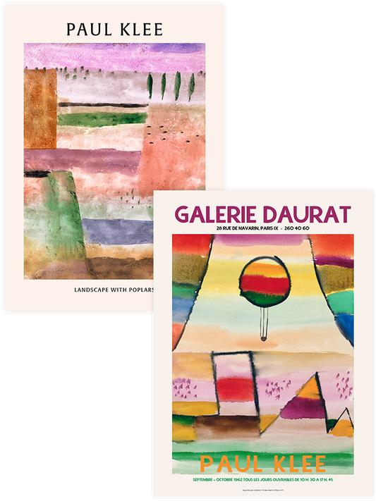 Paul Klee Landscape & Balloon - Poster Seti Duo