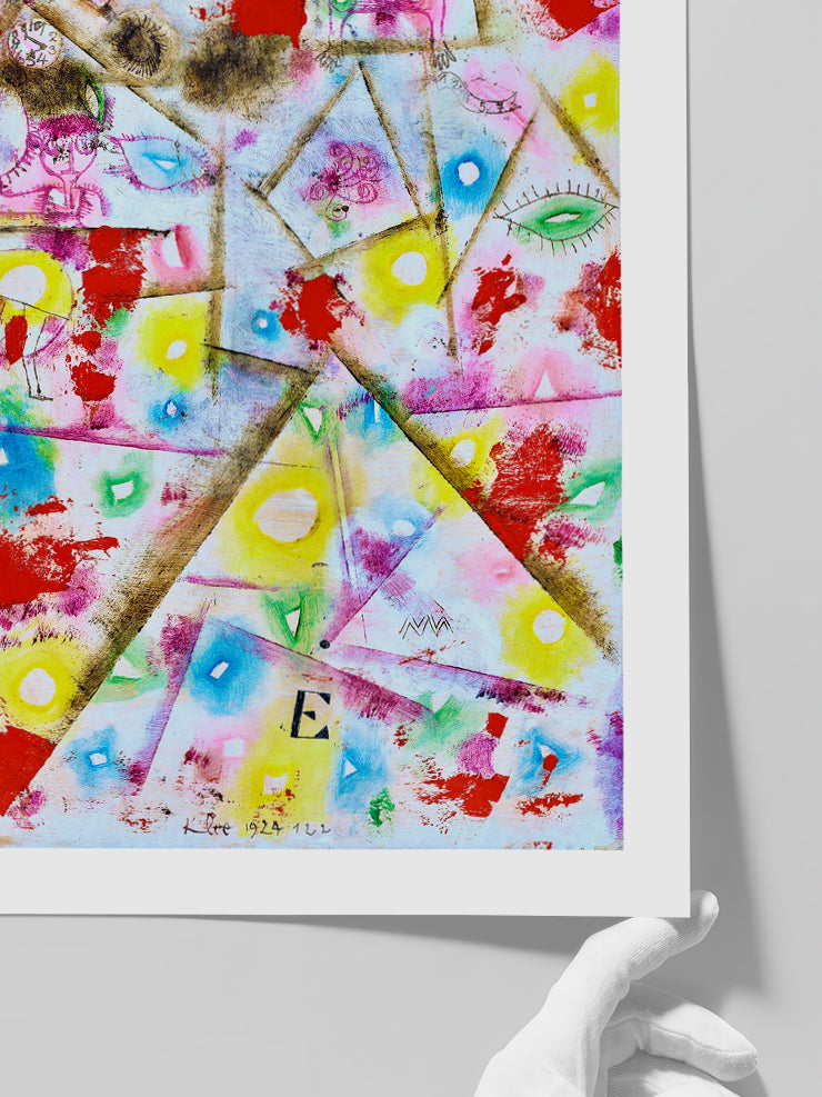 Klee Gedenkblatt E - Art Print  Poster