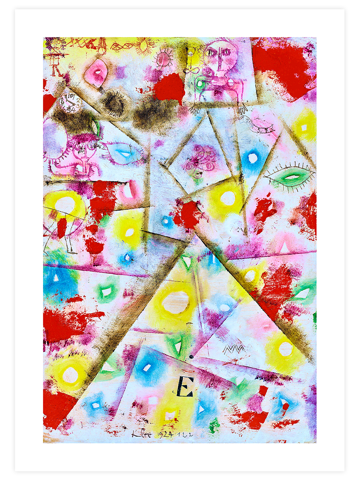 Klee Gedenkblatt E - Art Print Ürün ana görseli