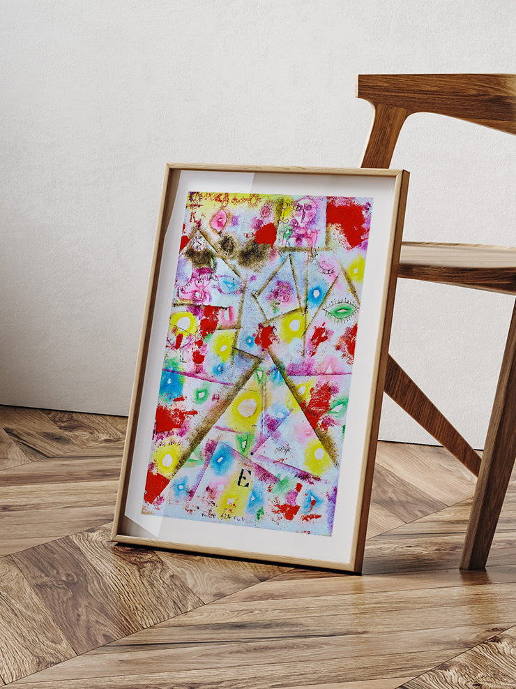 Klee Gedenkblatt E - Art Print  Poster