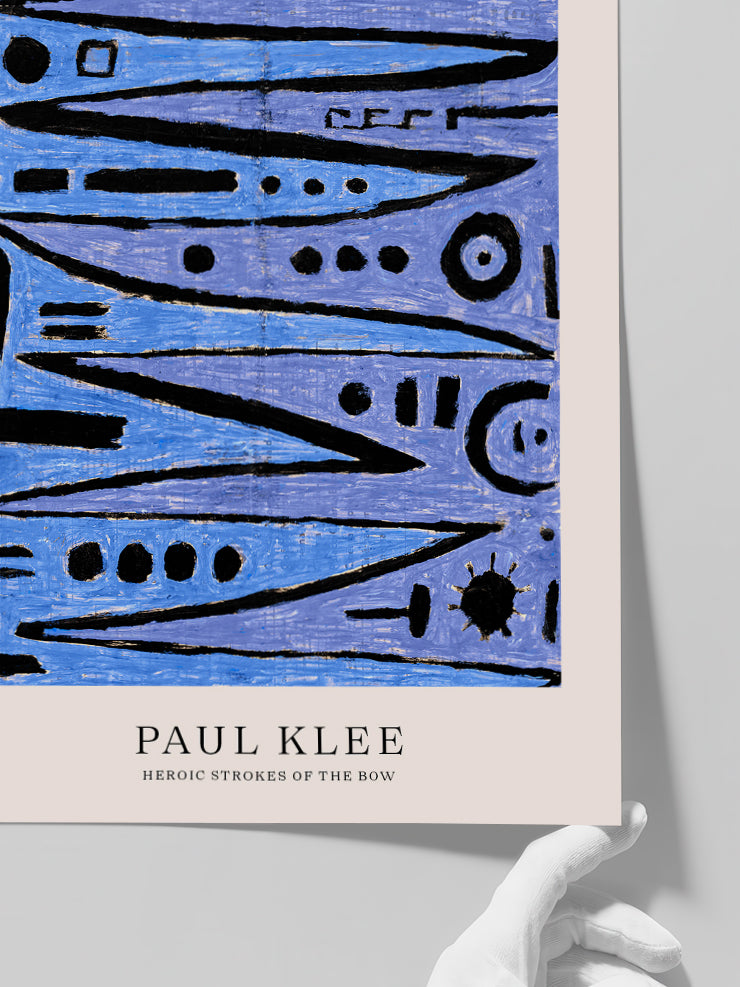 Klee Heroic Strokes of the Bow - Art Print  Poster