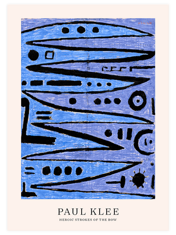Klee Heroic Strokes of the Bow - Art Print