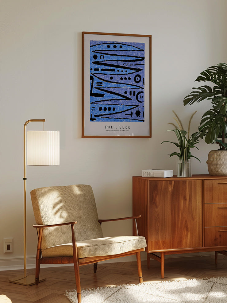 Klee Heroic Strokes of the Bow - Art Print  Poster