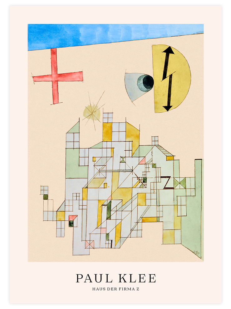 Klee Haus der Firma Z - Art Print