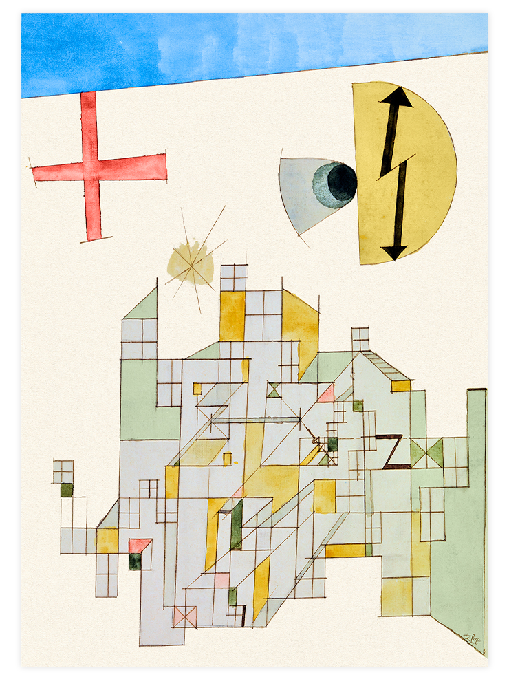 Klee House of the Z Company - Art Print Ürün ana görseli