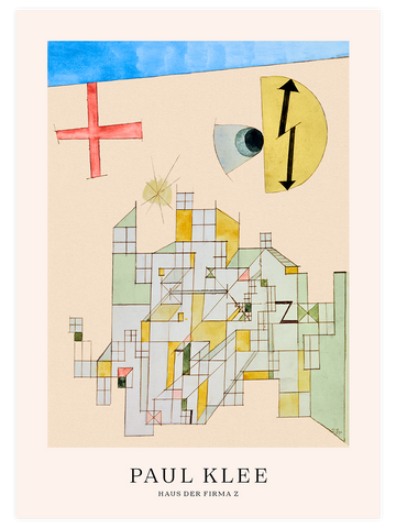 Klee Haus der Firma Z - Art Print