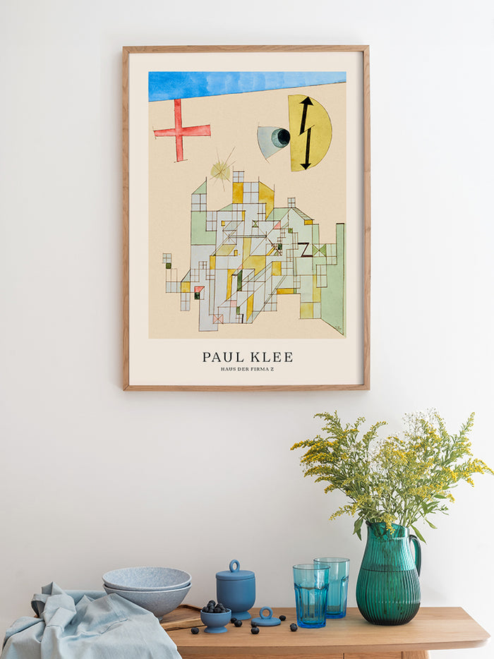 Klee Haus der Firma Z - Art Print  Poster