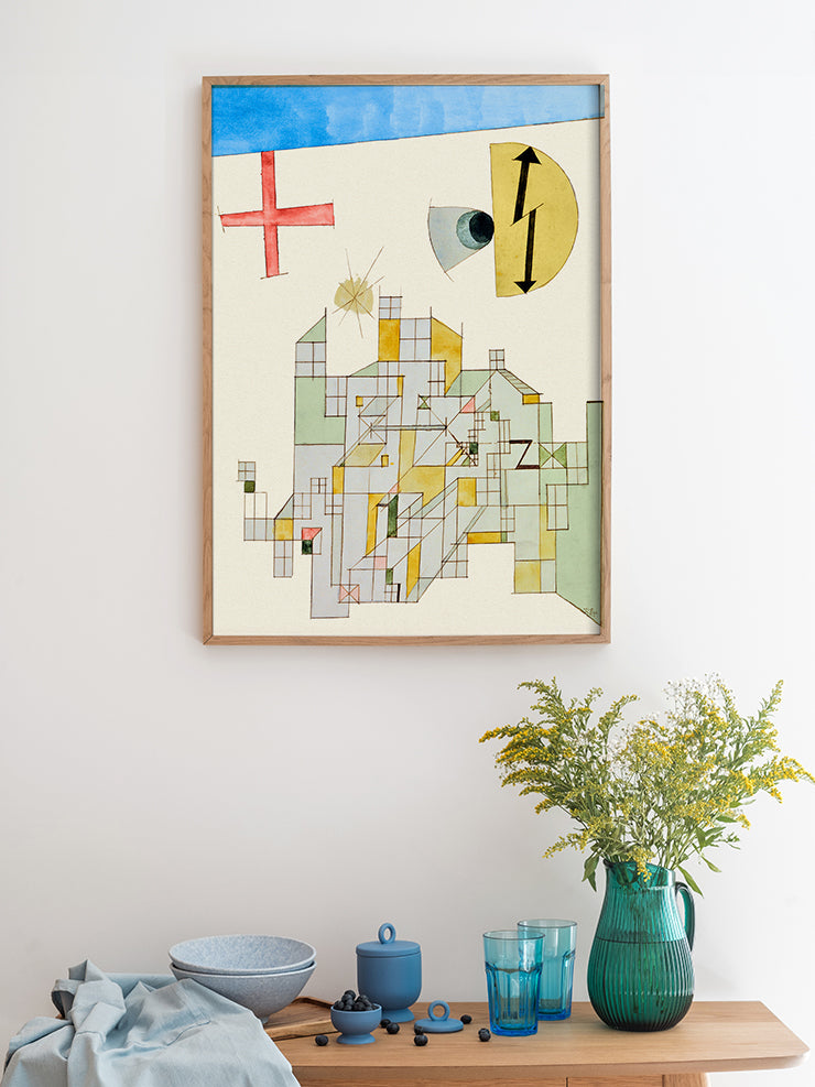 Klee House of the Z Company - Art Print Ürün ikincil görseli