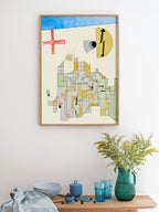 Klee House of the Z Company - Art Print