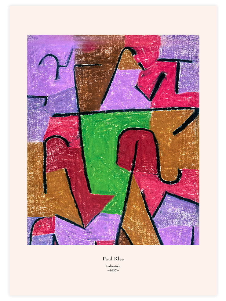 Klee Indianisch - Art Print