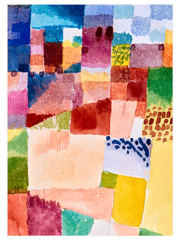 Klee Motiv aus Hammamet - Art Print