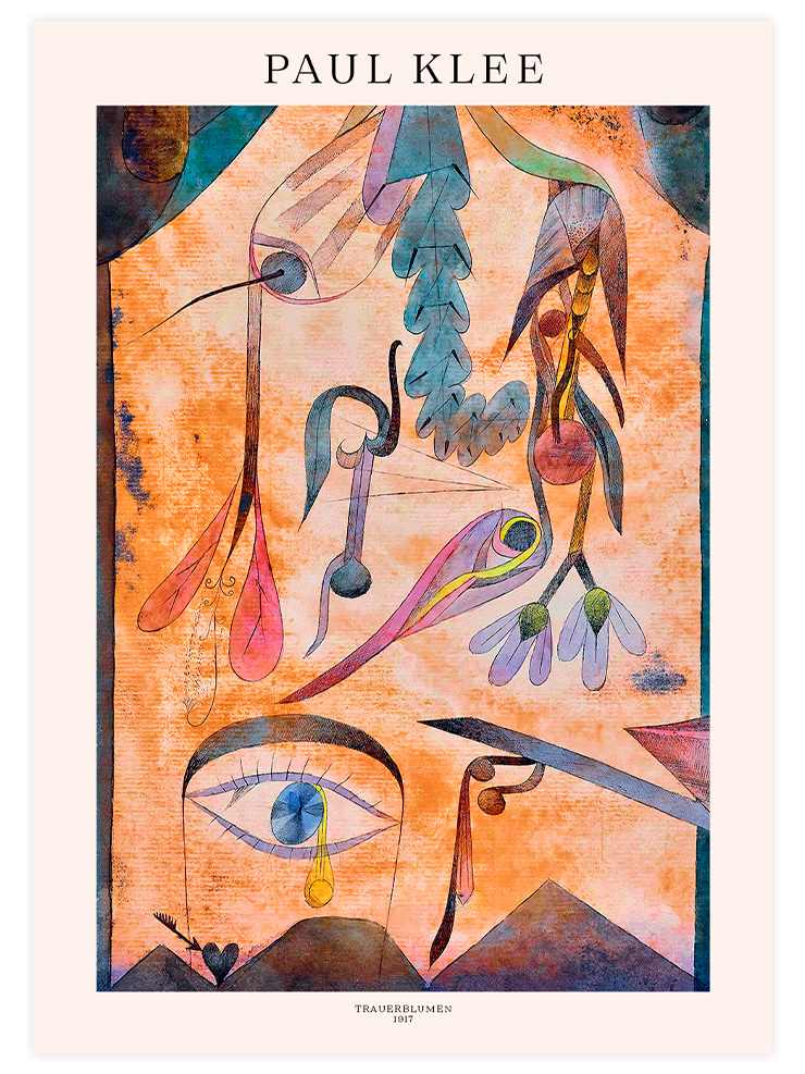 Klee Trauerblumen - Art Print Ürün ana görseli