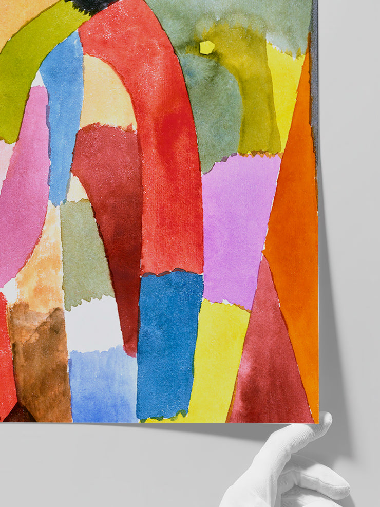 Klee Movement of Vaulted Chambers - Art Print  Poster