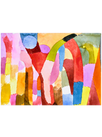 Klee Movement of Vaulted Chambers - Art Print