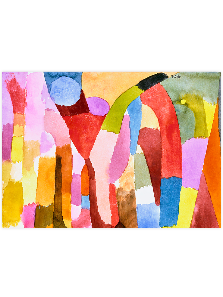 Klee Movement of Vaulted Chambers - Art Print