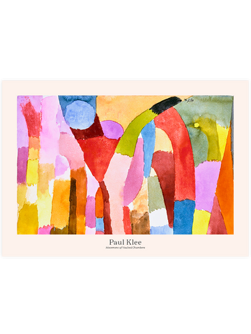 Klee Tonozlu Odaların Hareketi - Art Print
